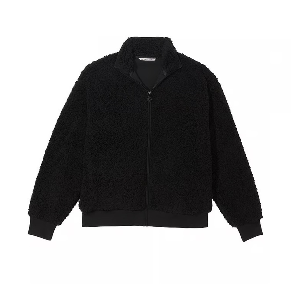 VICTORIA'S SECRET Cozy Fleece Full-Zip Mock Neck Jacket Size L - Picture 2 of 12